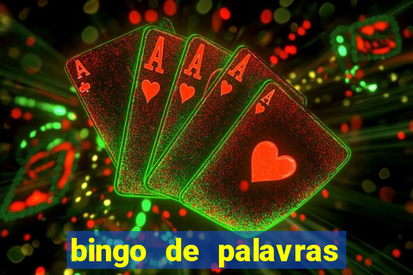 bingo de palavras cha de bebe